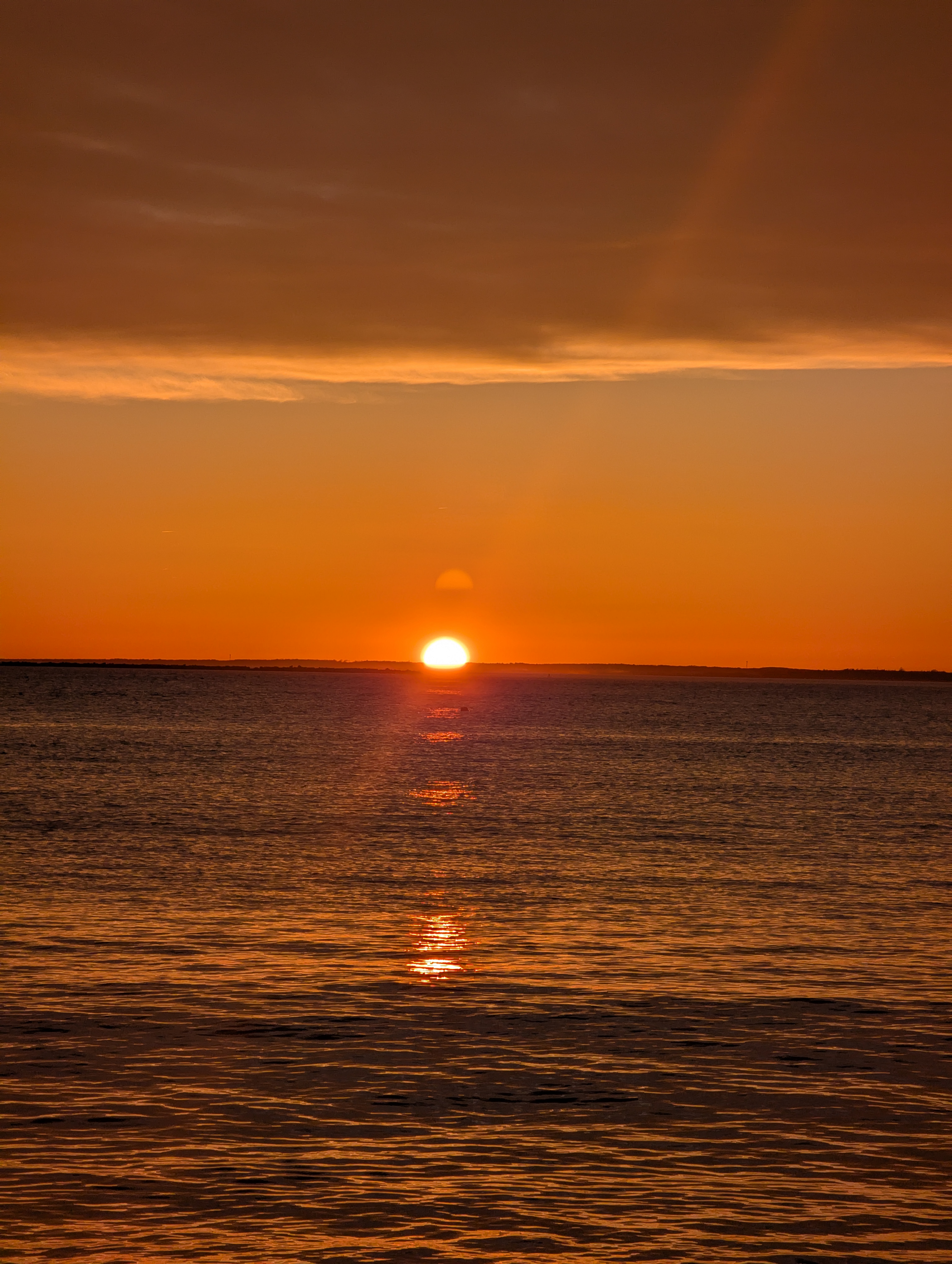 Relaxing View of a beach sunset